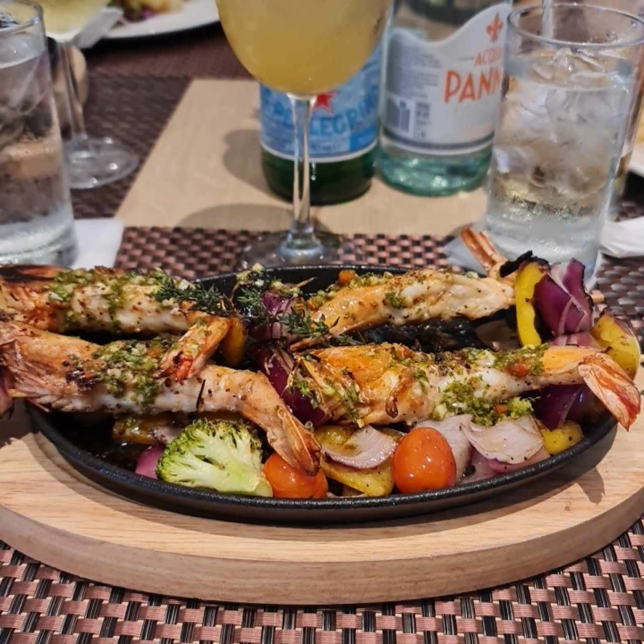 Brocheta Langostinos