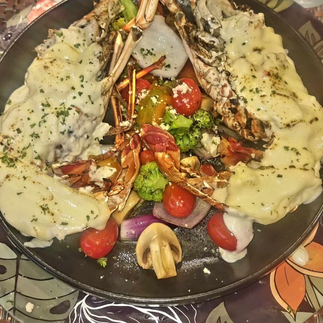 Mariscos - Langosta Gratinada