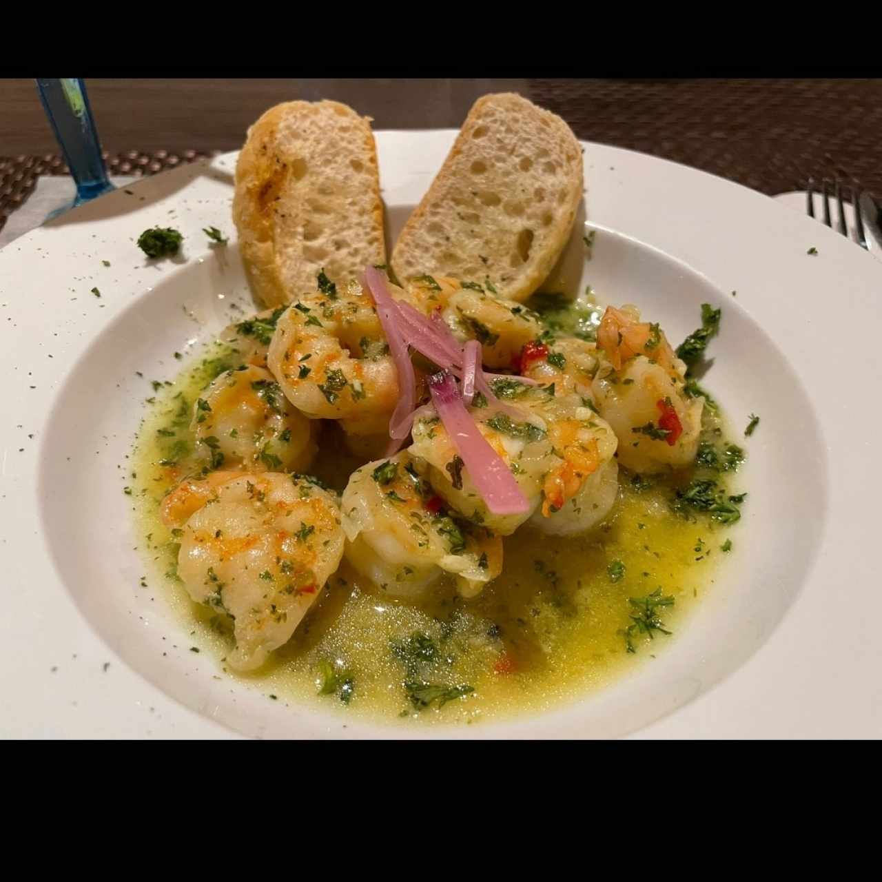 Mariscos - Camarones al Ajillo