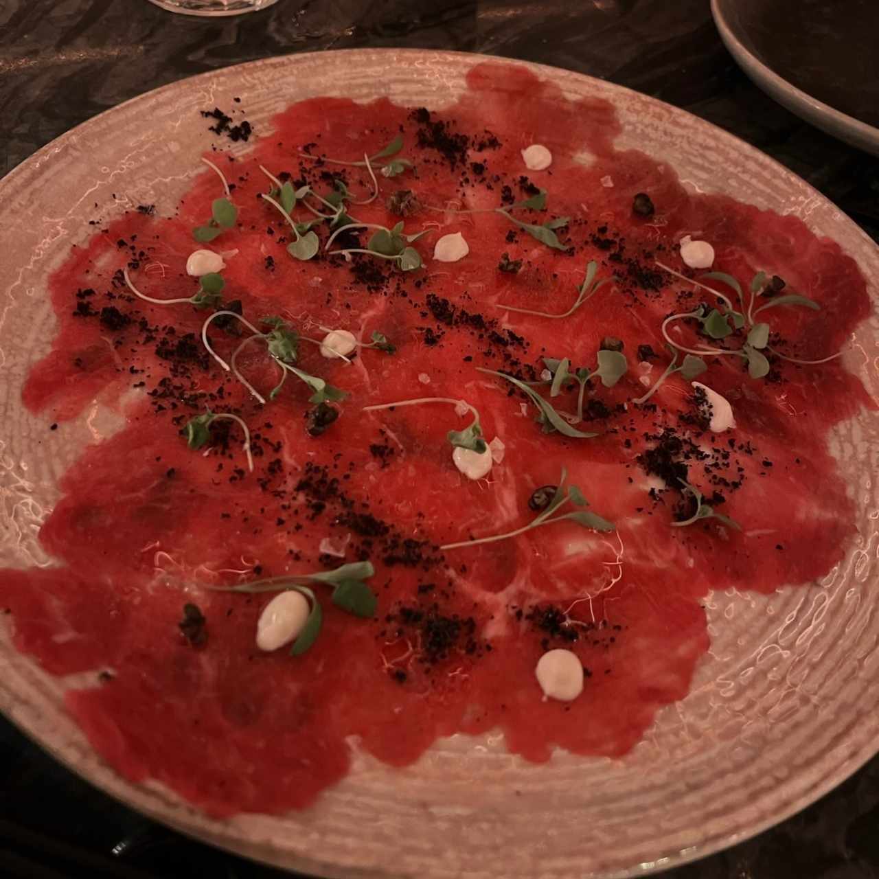 Carpaccio de res