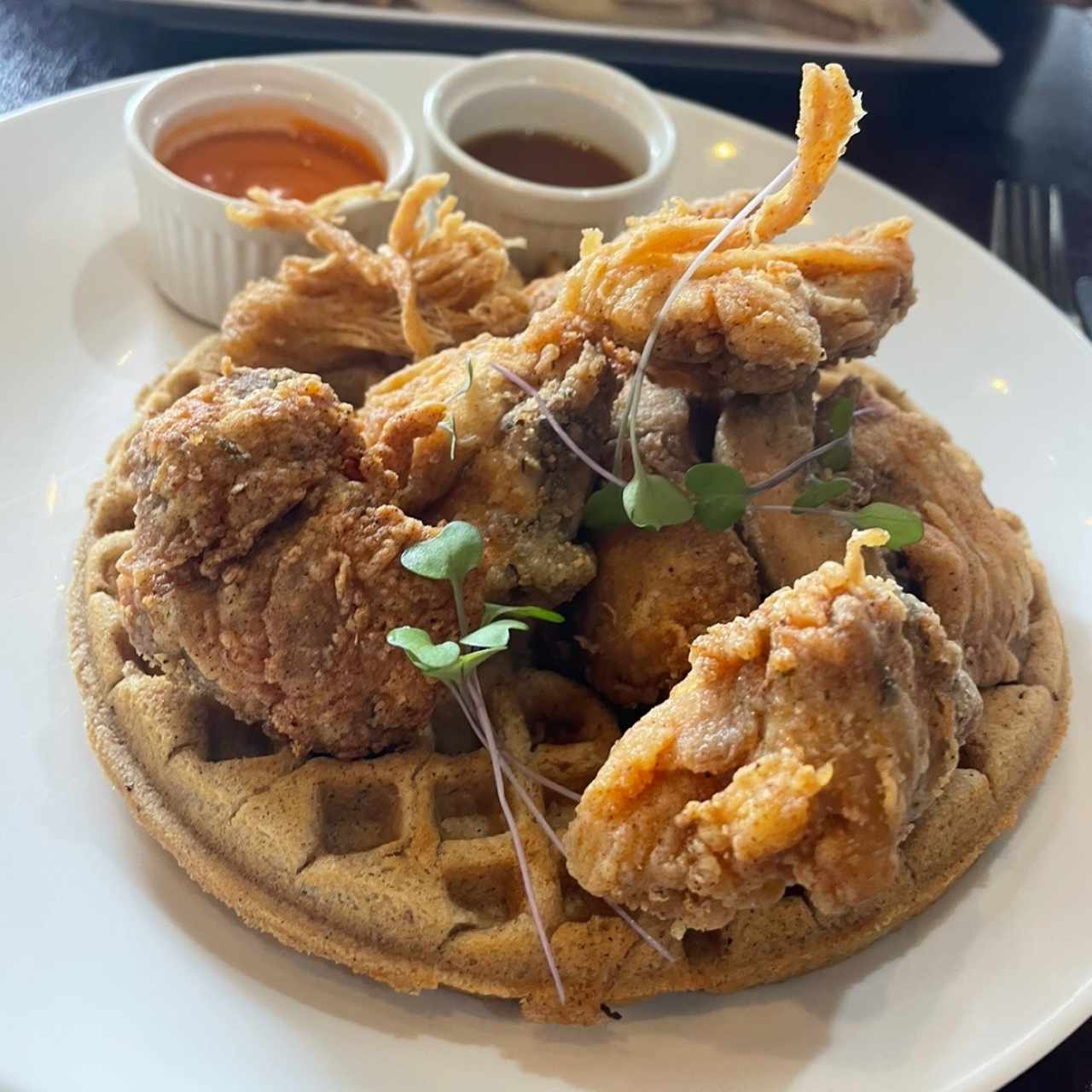 Chicken and waffles