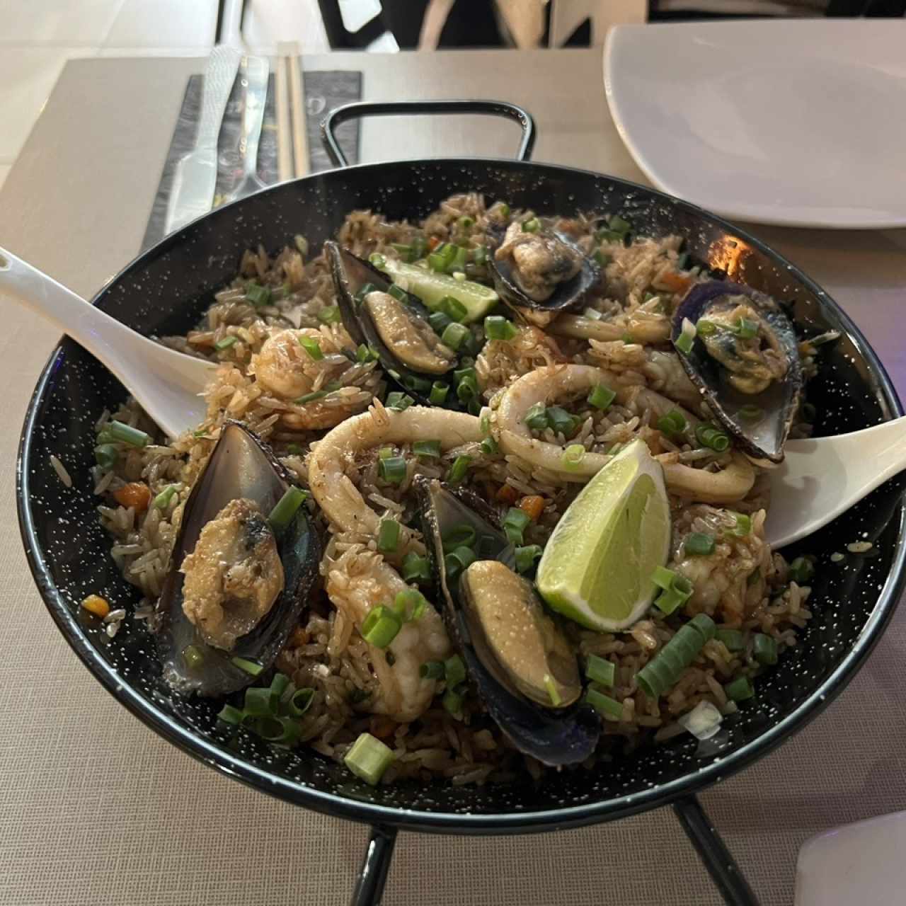 Arroz fusión de Marisco estilo Paella