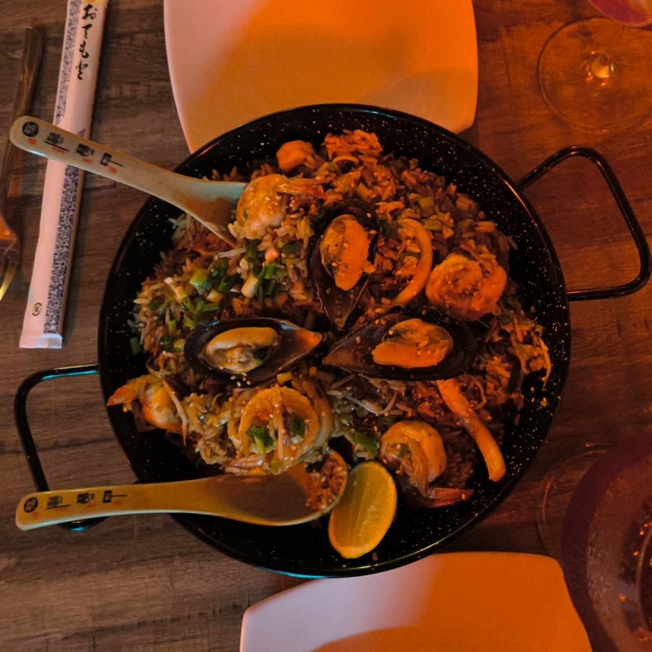 Arroz fusión de Marisco estilo Paella