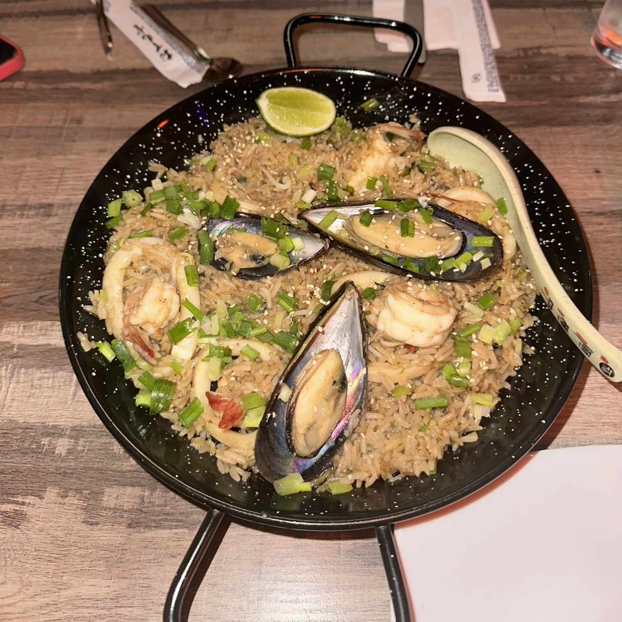 Arroz fusión de Marisco estilo Paella