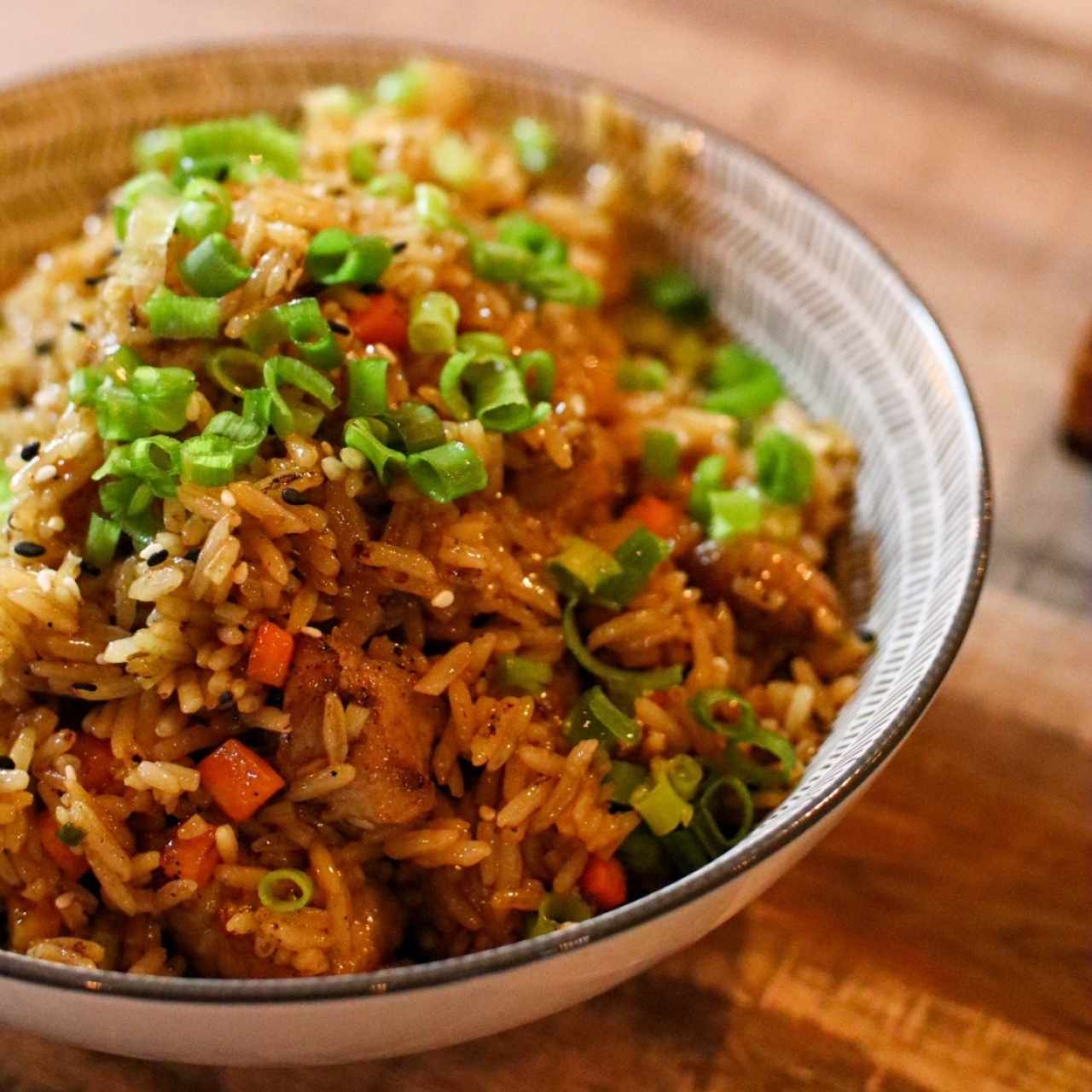 Arroz Oriental proteina de su eleccion