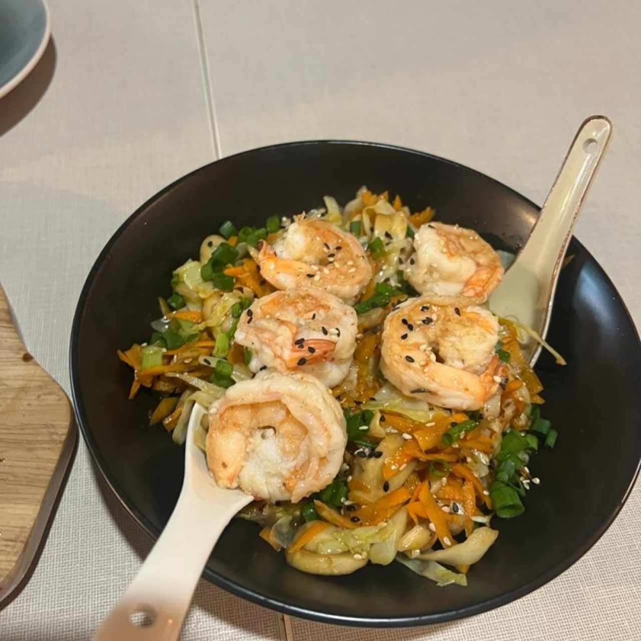 Chop Suey Vegetales y Camarones