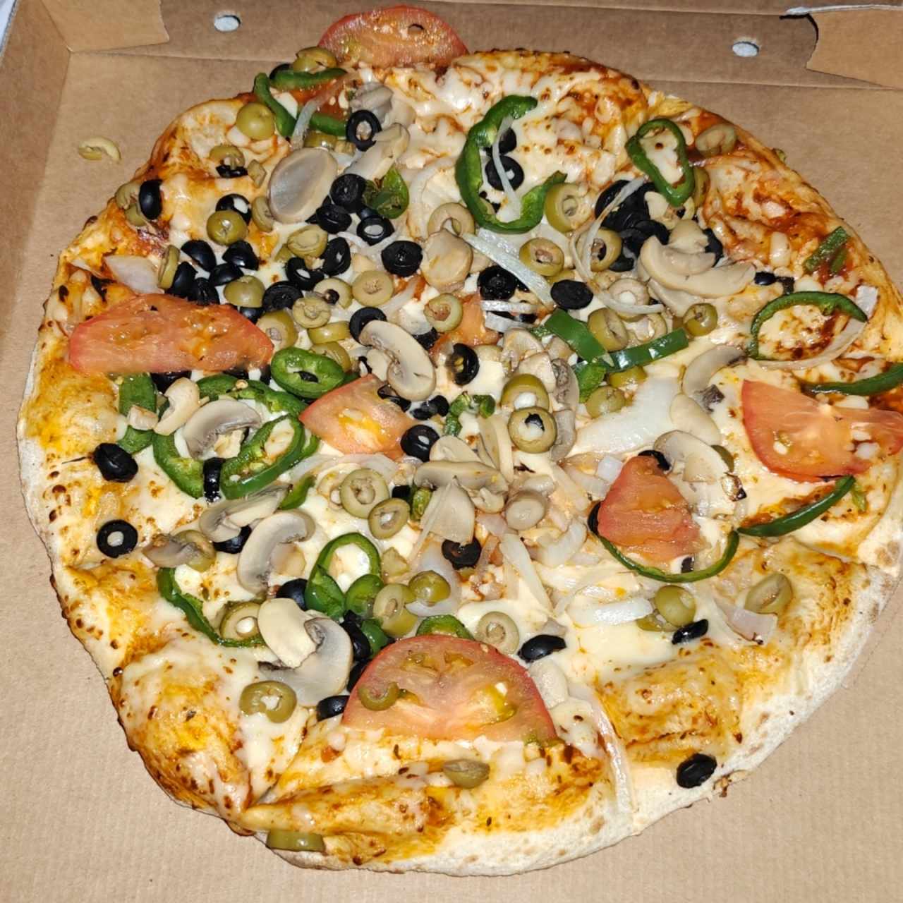 Pizza especial familiar vegetariana