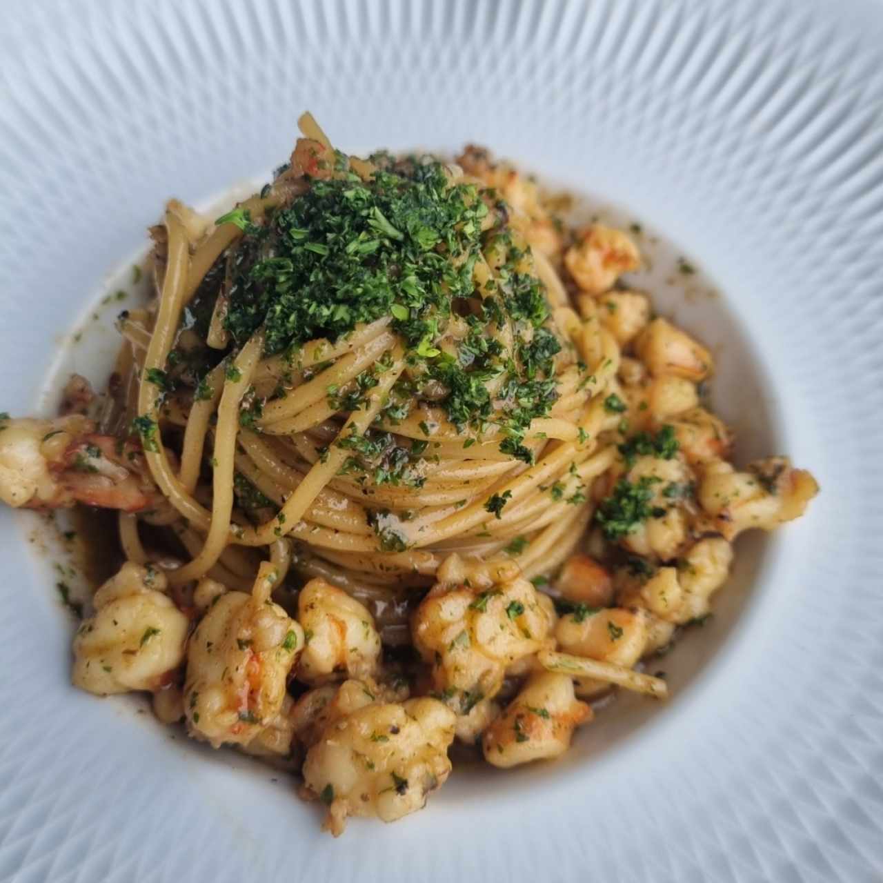 Spaghetti Al Gambero Truffato