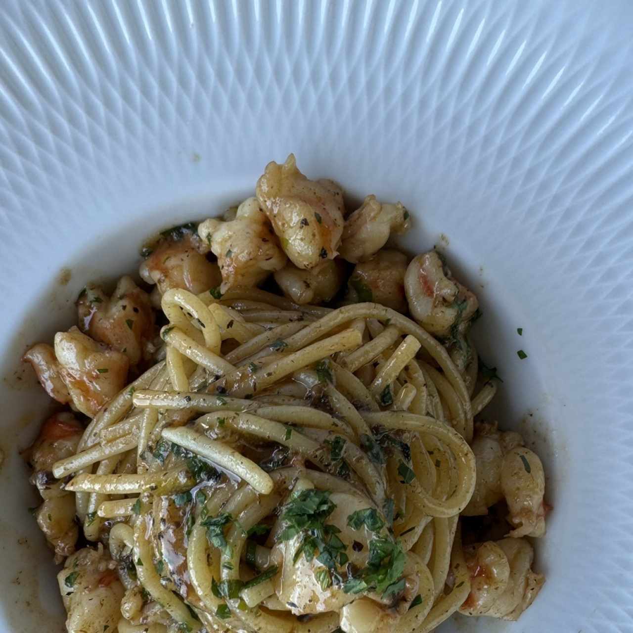 Spaghetti Al Gambero Truffato