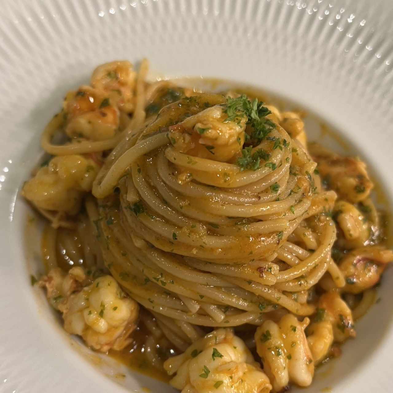 Spaghetti Al Gambero Truffato