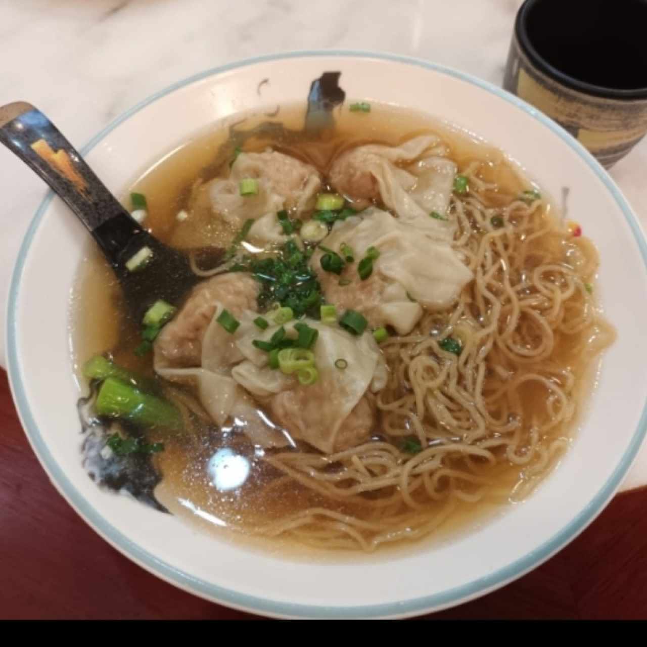 Sopa de Wanton y Fideos