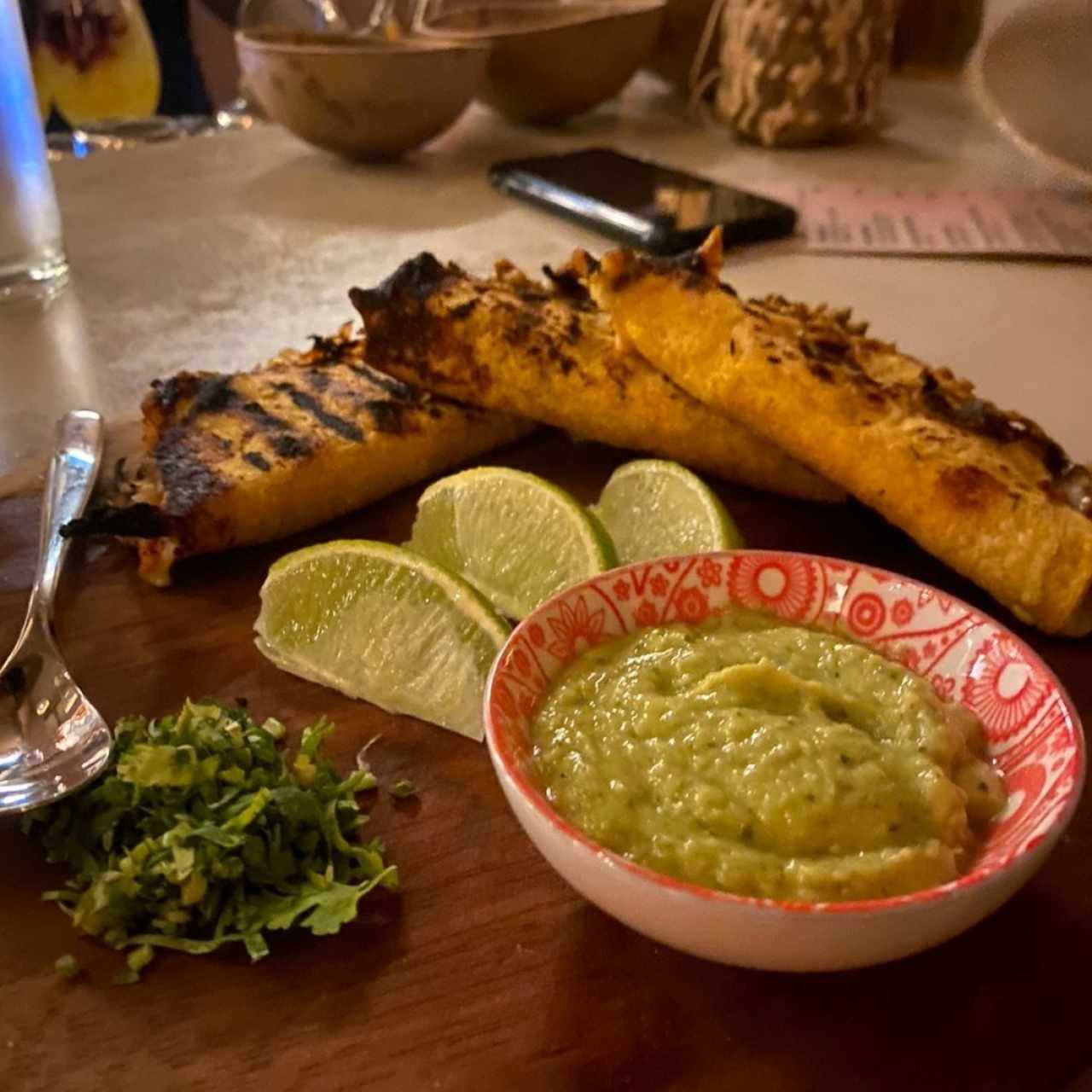 quesadilla de curry de cáscara de plátano 