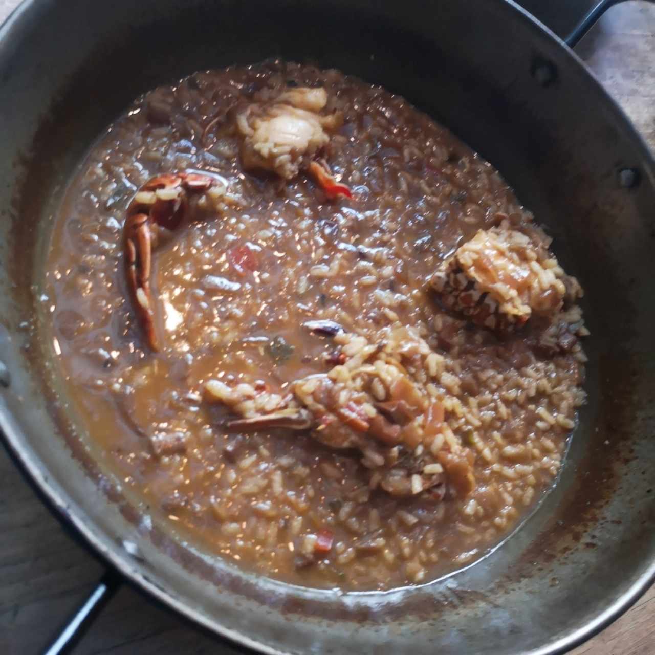 Arroz caldoso de centollo