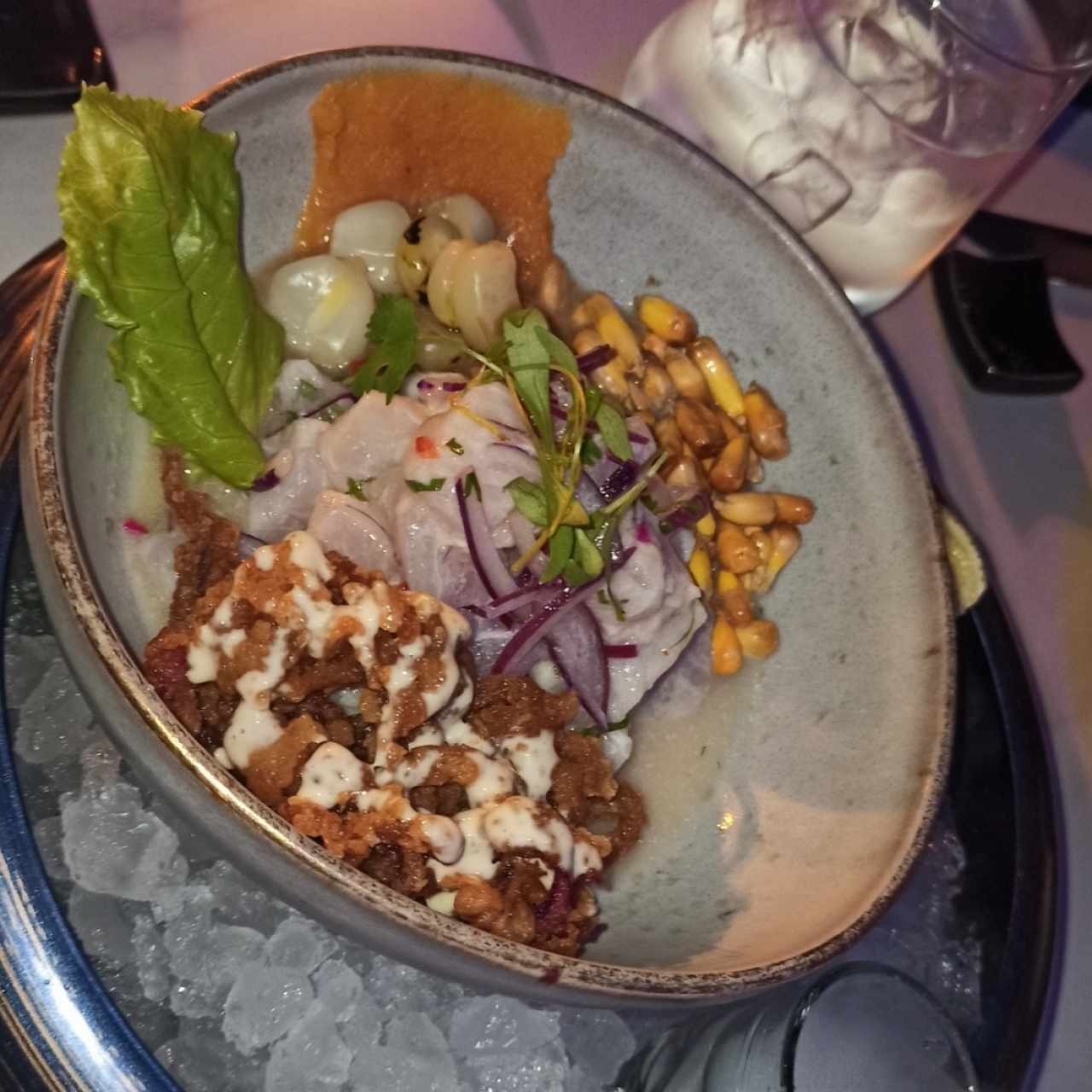 Ceviche de Corvina y Calamar