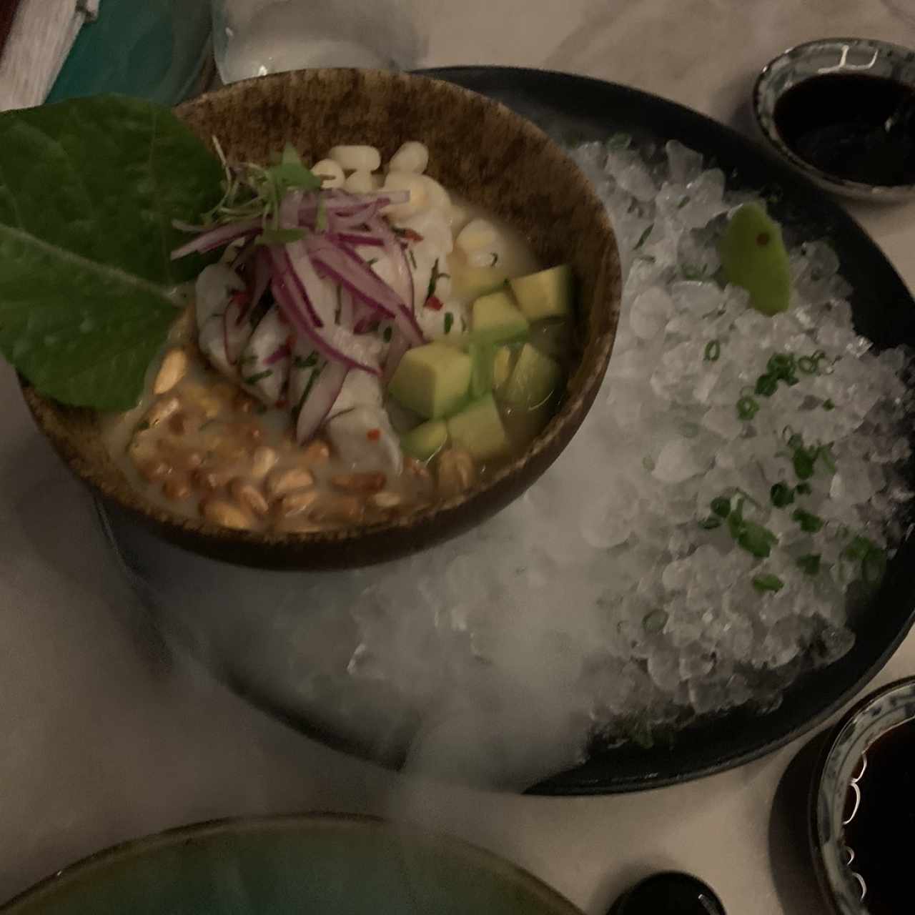 Ceviche de Corvina y Calamar