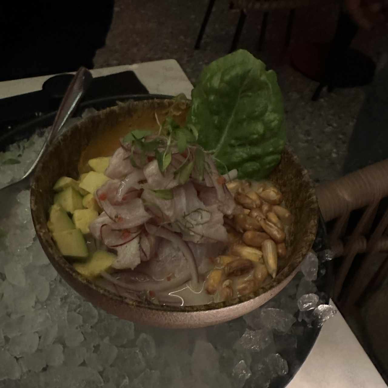 Ceviche de Corvina y Calamar