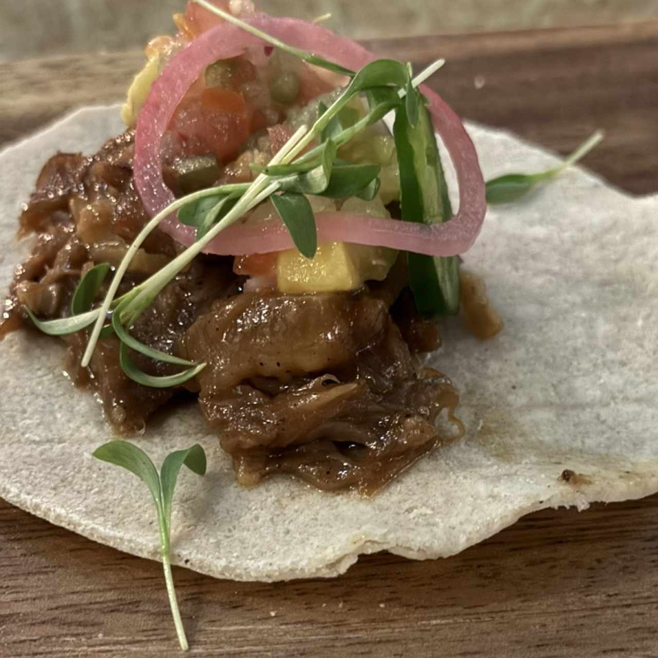 Pork belly tacos