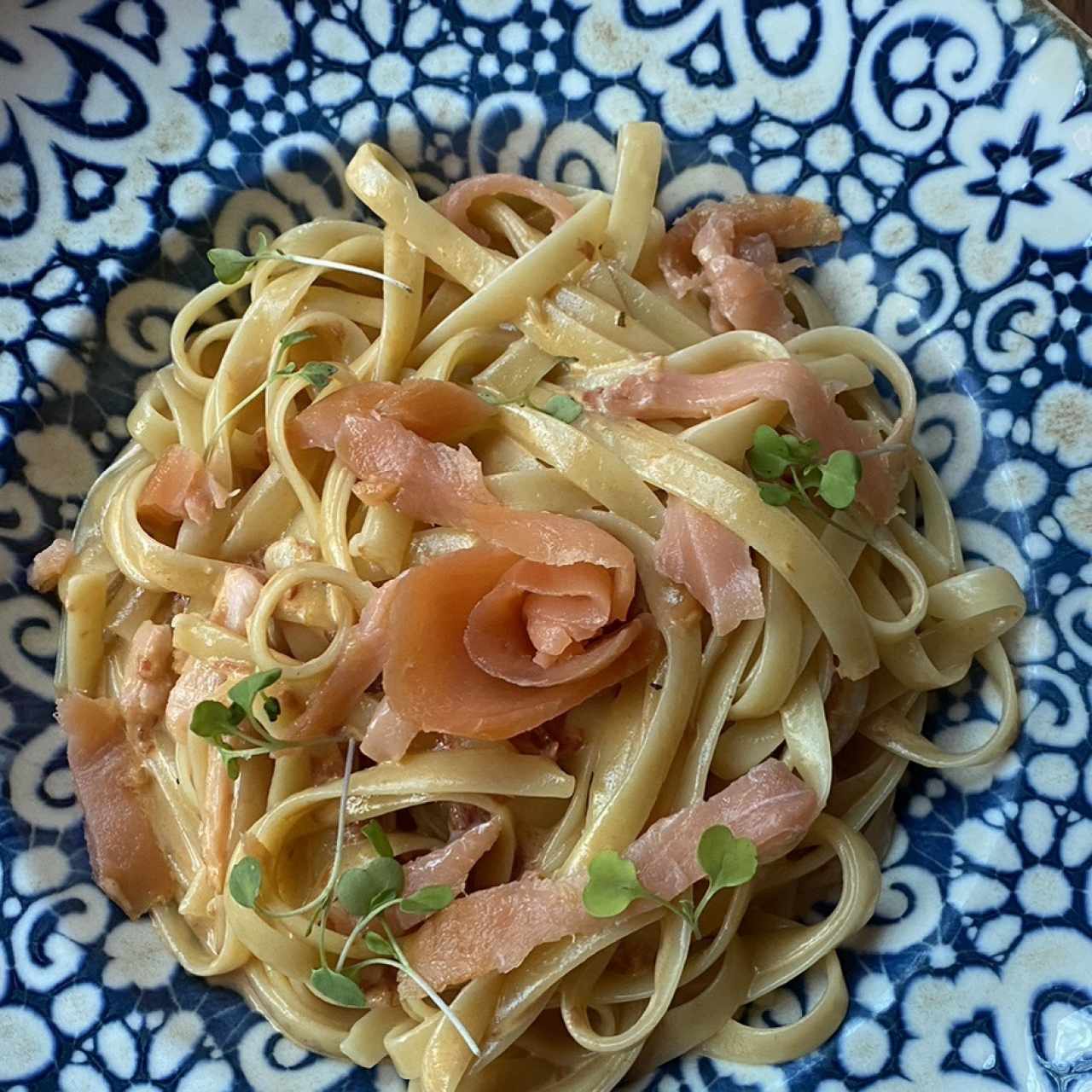 Fettucine alla Crema Rosa di Salmone e Vodka