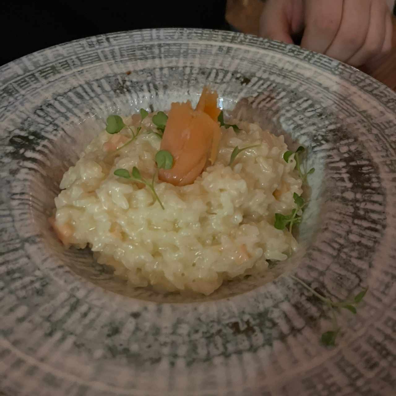 Risotto al Mascarpone e Salmone al Tartufo