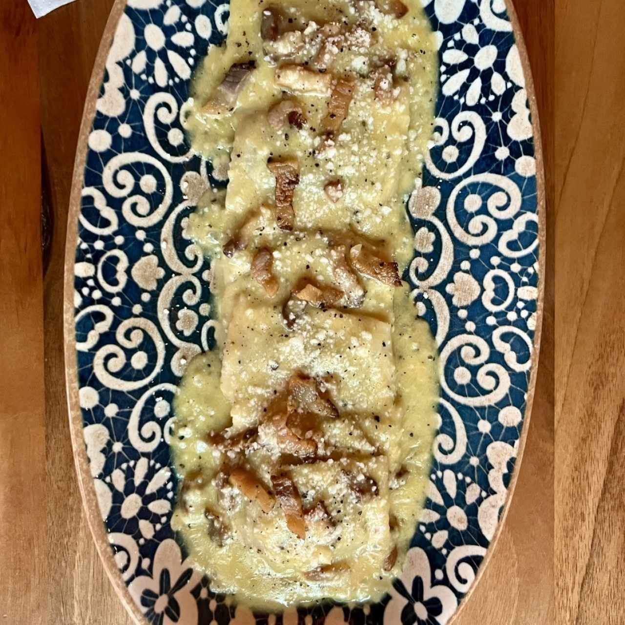 Ravioloni alla Carbonara