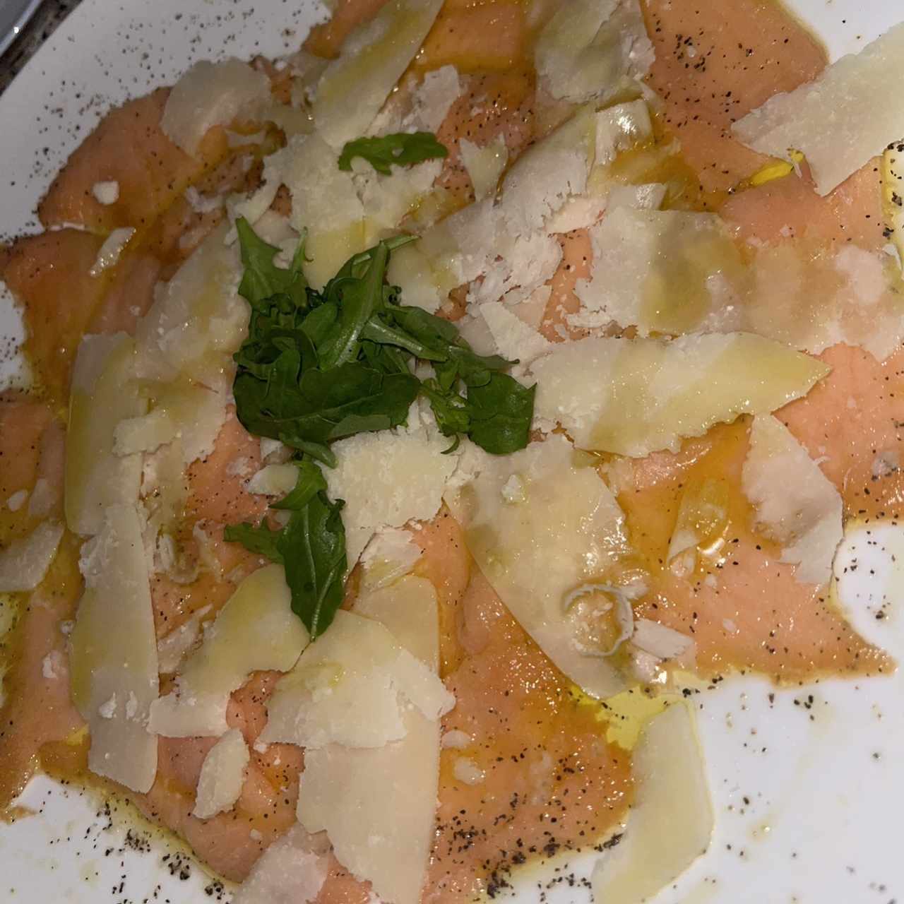 Carpaccio de Salmón Ahumado