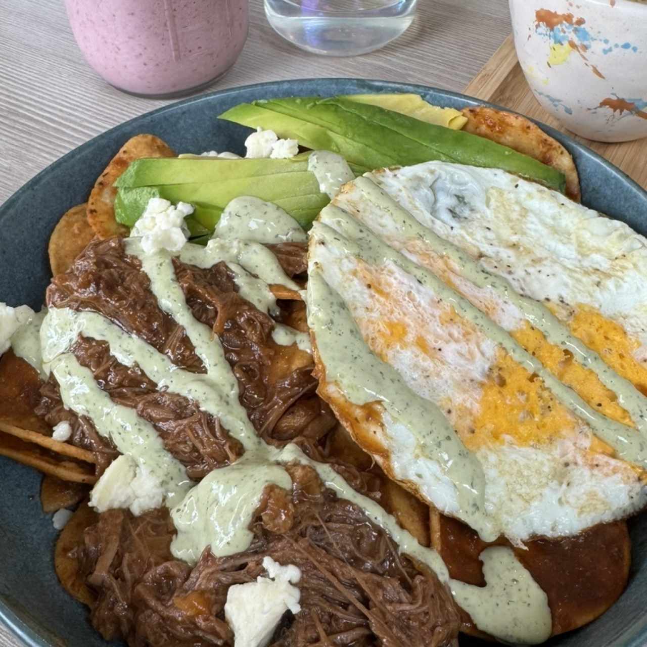 Chilaquiles barbacoa 