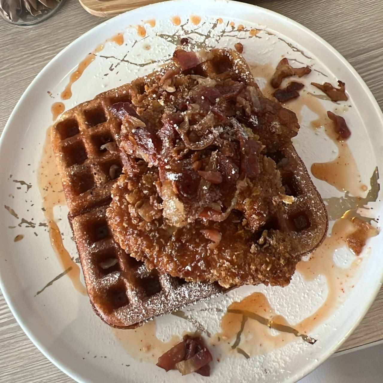 Chicken waffles