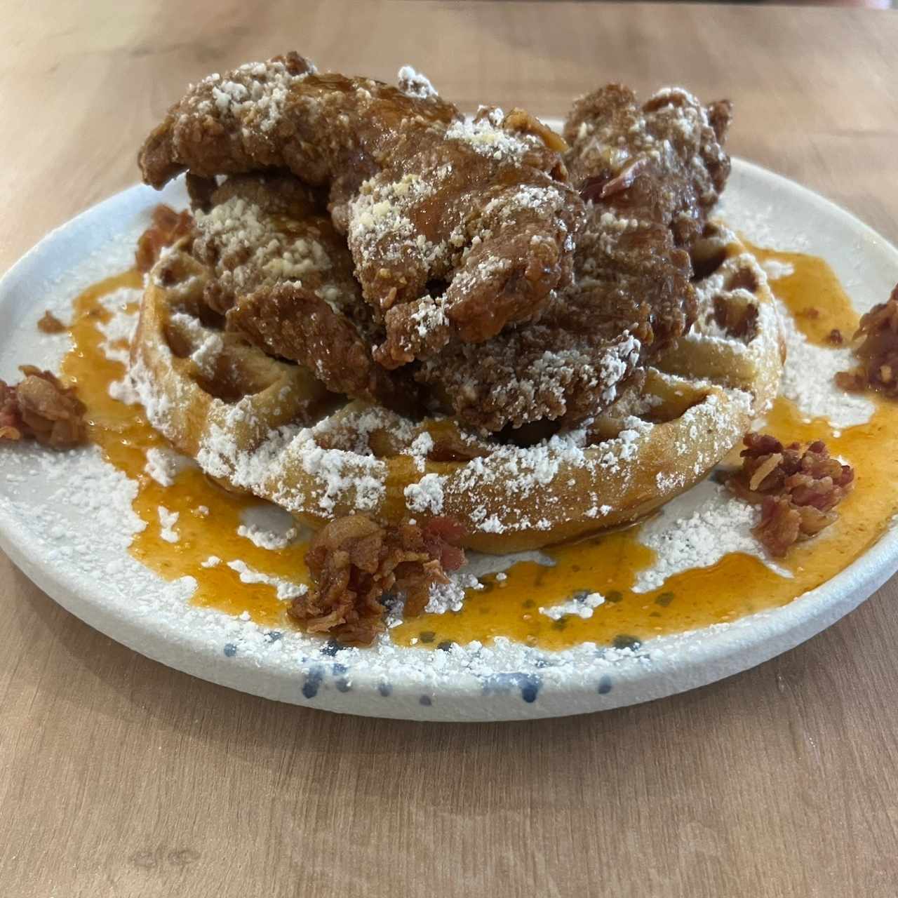 Chicken and waffles