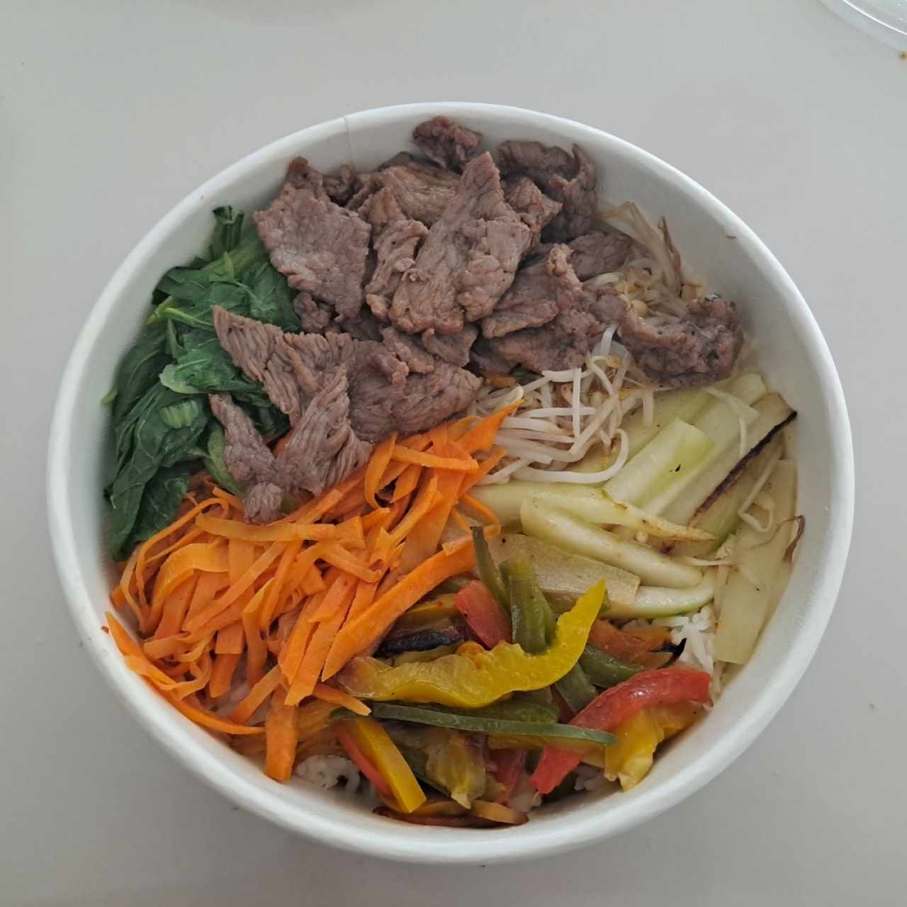 Bibimbap (sin huevo)