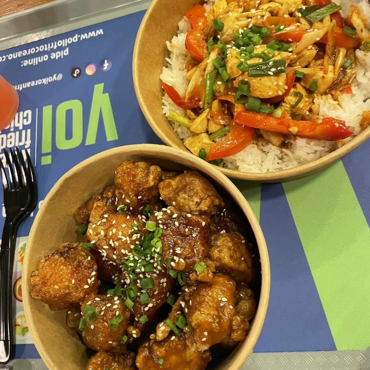 Kimchi Special & honey butter chicken 100/100