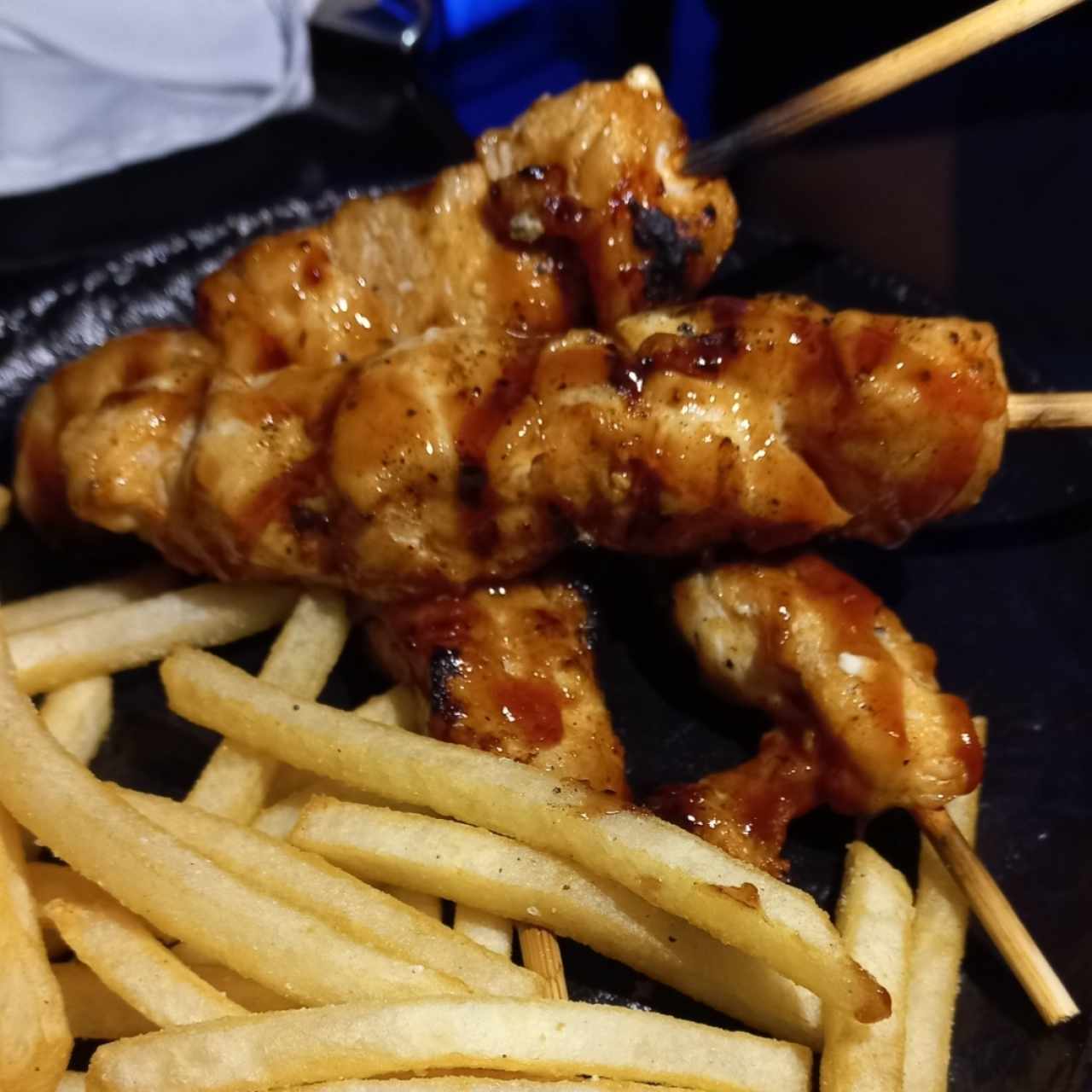 Pinchos de pechuga de pollo