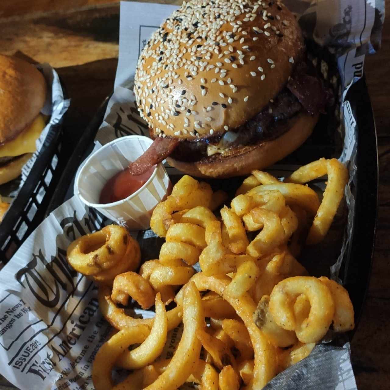 hamburguesas con bacon