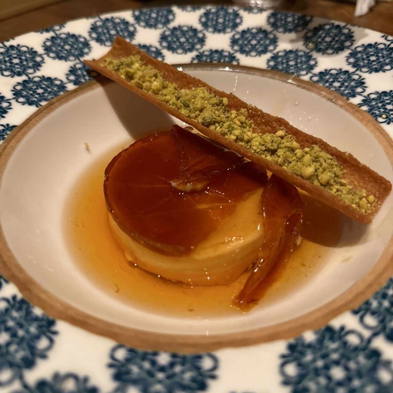 Flan de limon 