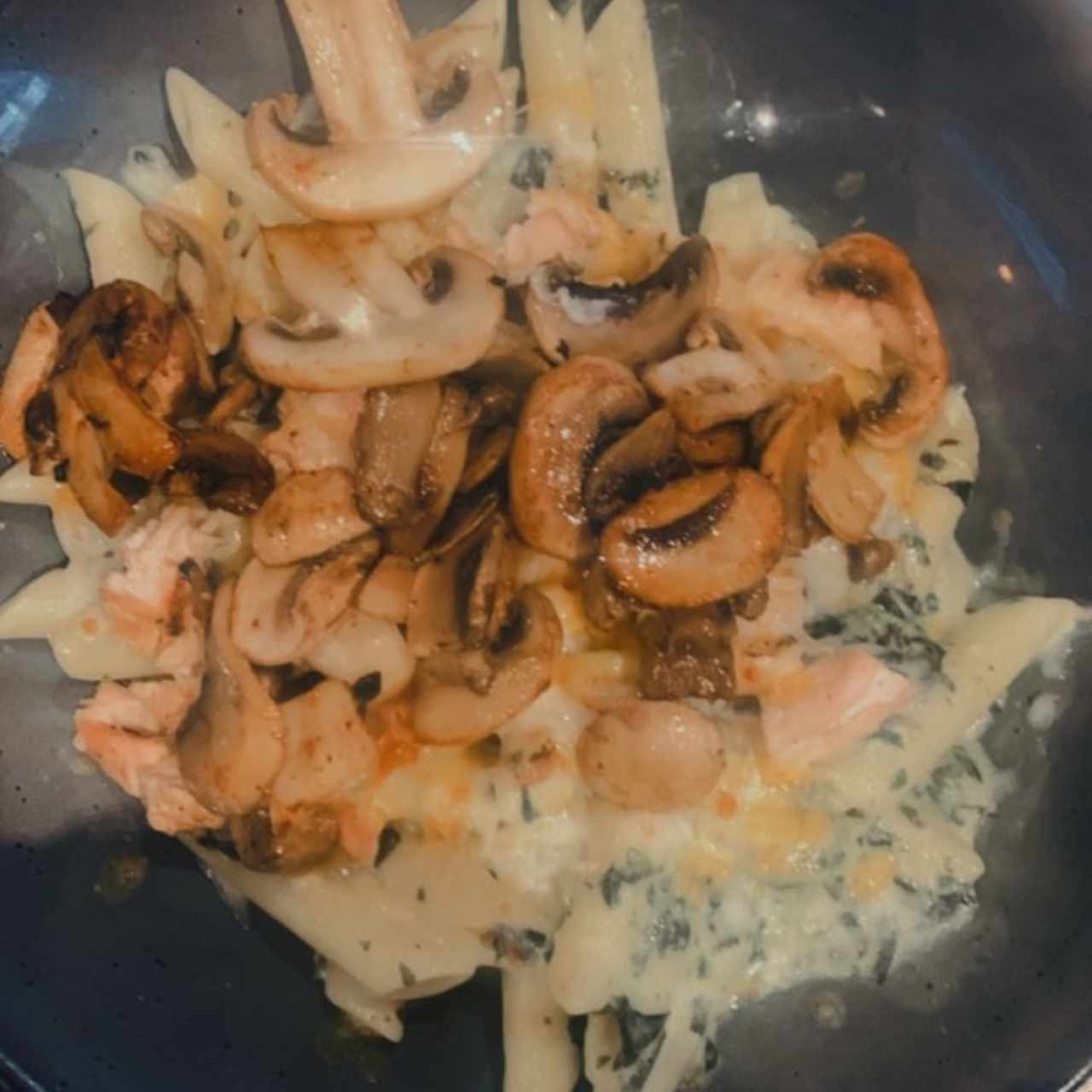 pasta Alfredo bowl