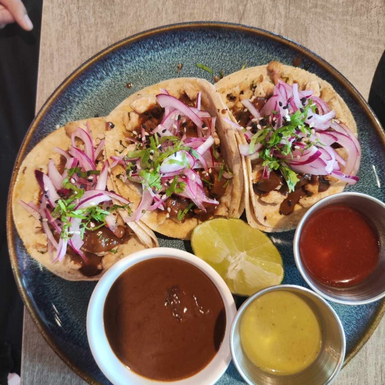 tacos de mole poblano