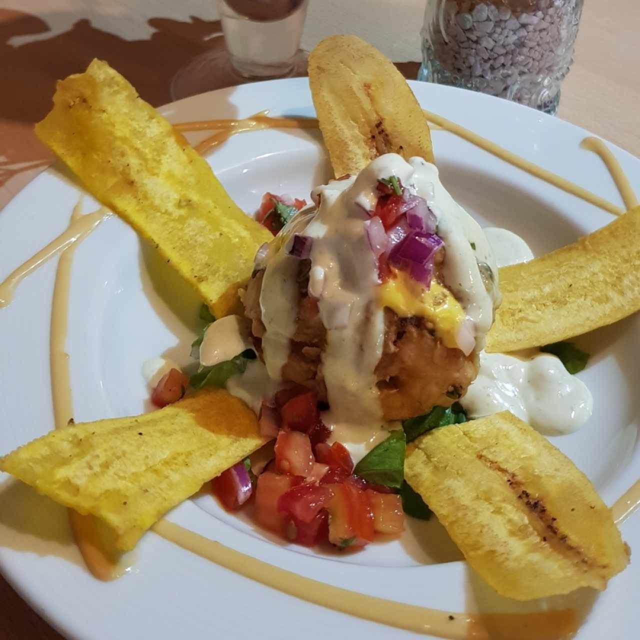 Ceviche frito en suc Brisas