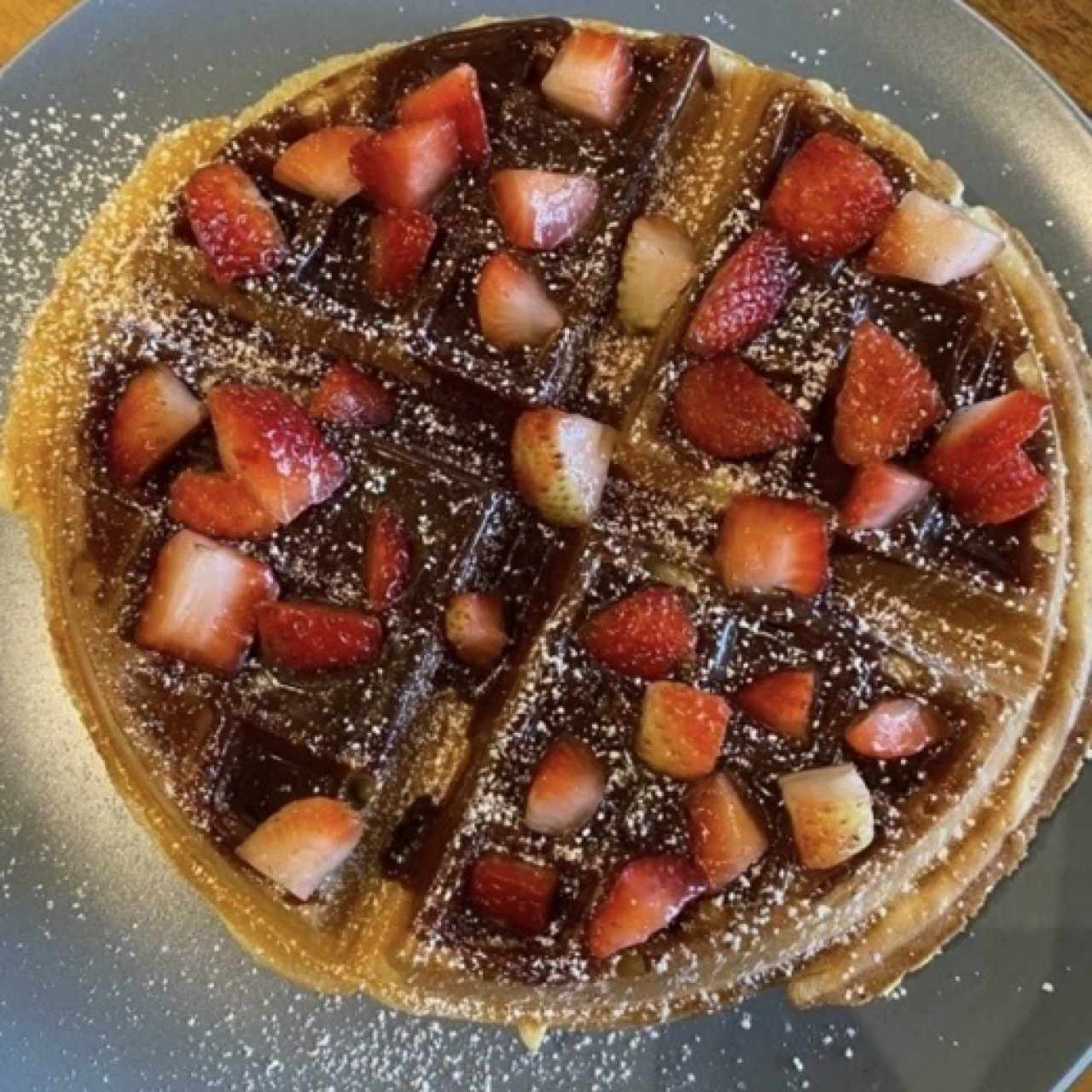 Waffle de nutella