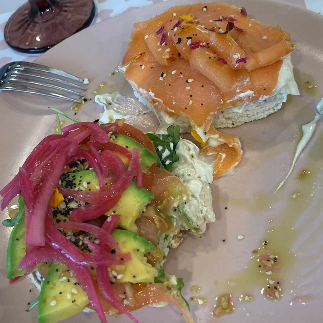 Bagel de Salmon Ahumado