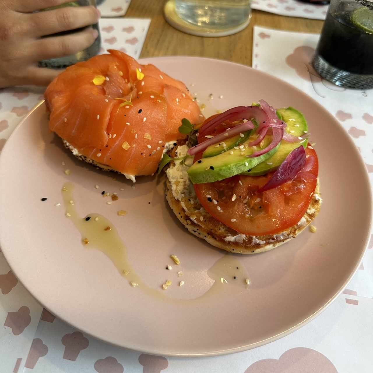 Smoked Salmon & Feta Bagel