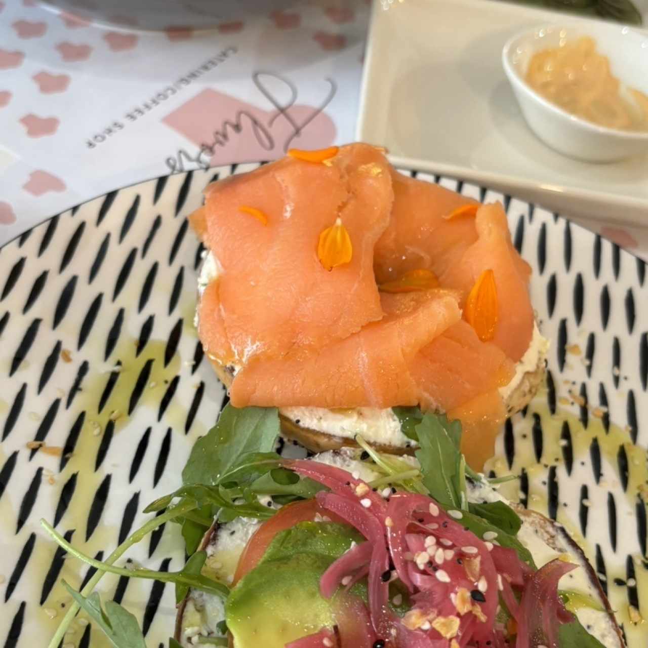 Smoked Salmon & Feta Bagel
