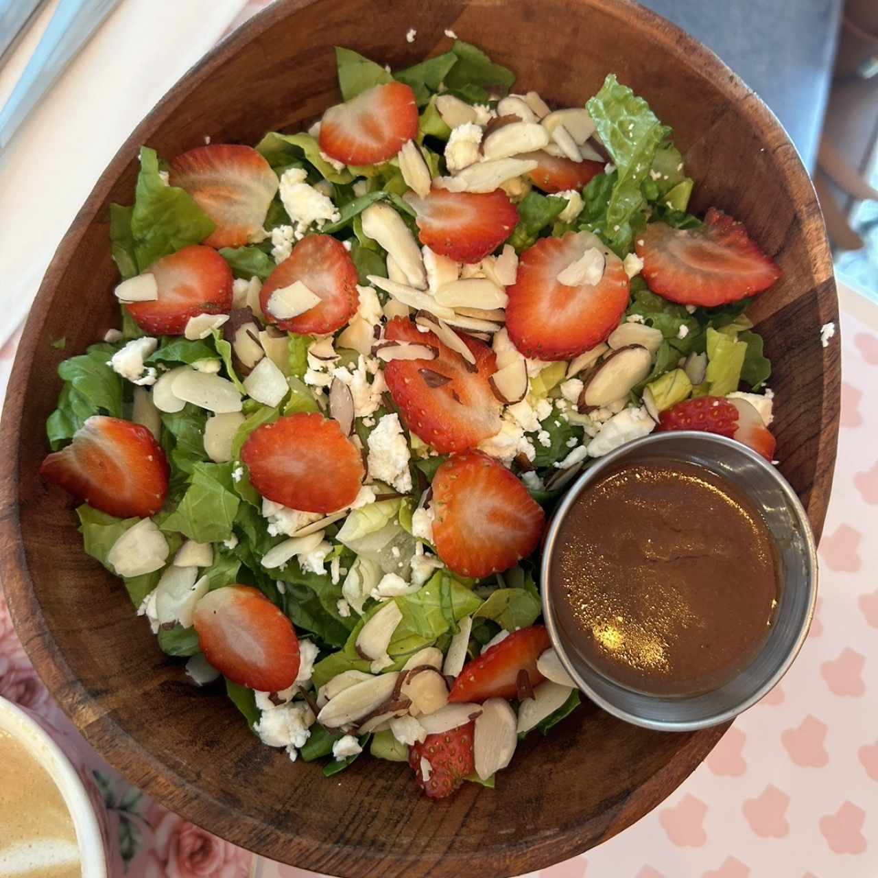 Strawberry, Feta, almond Salad