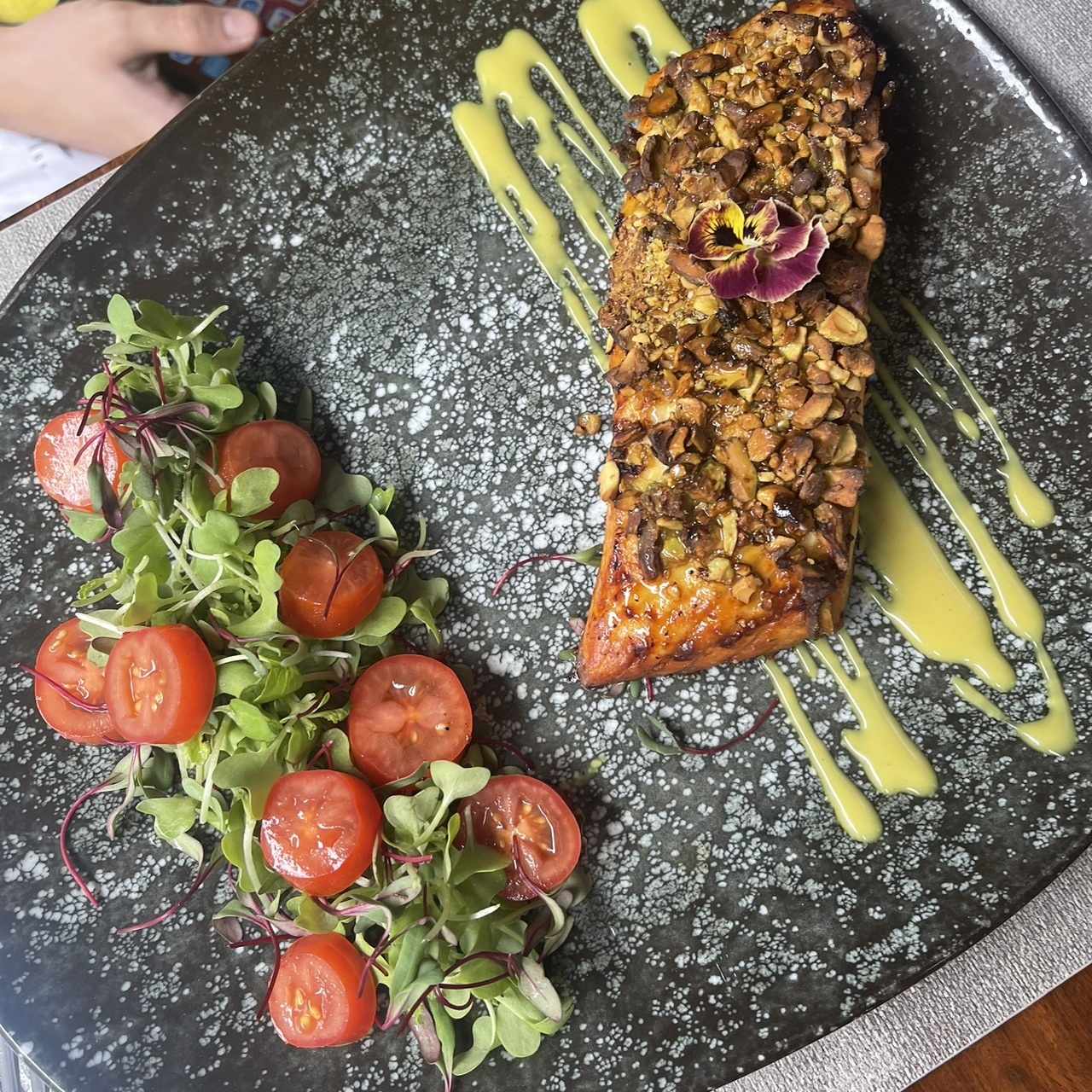 Salmon con Costra de Pistacho