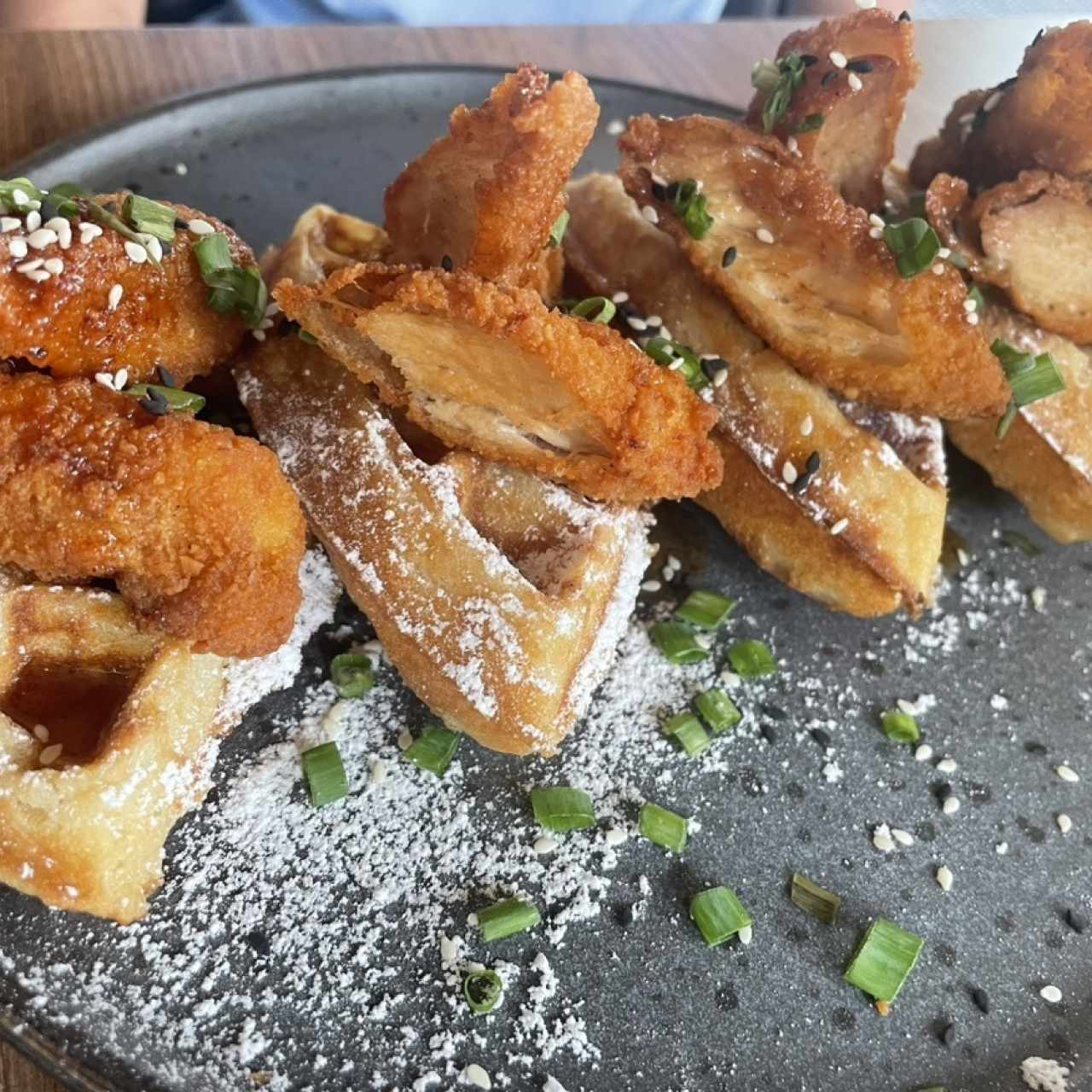 Chicken waffles