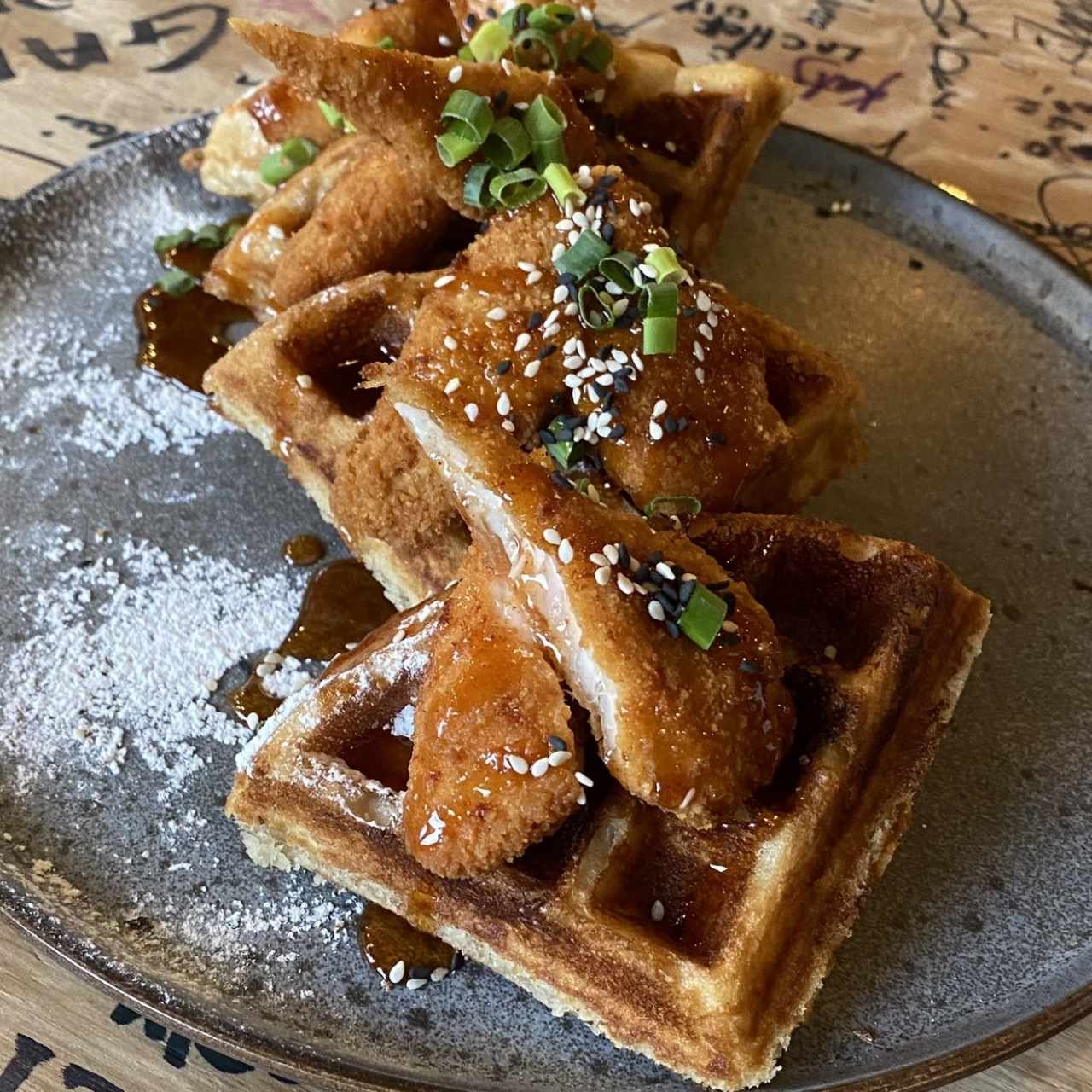 Chicken and waffles