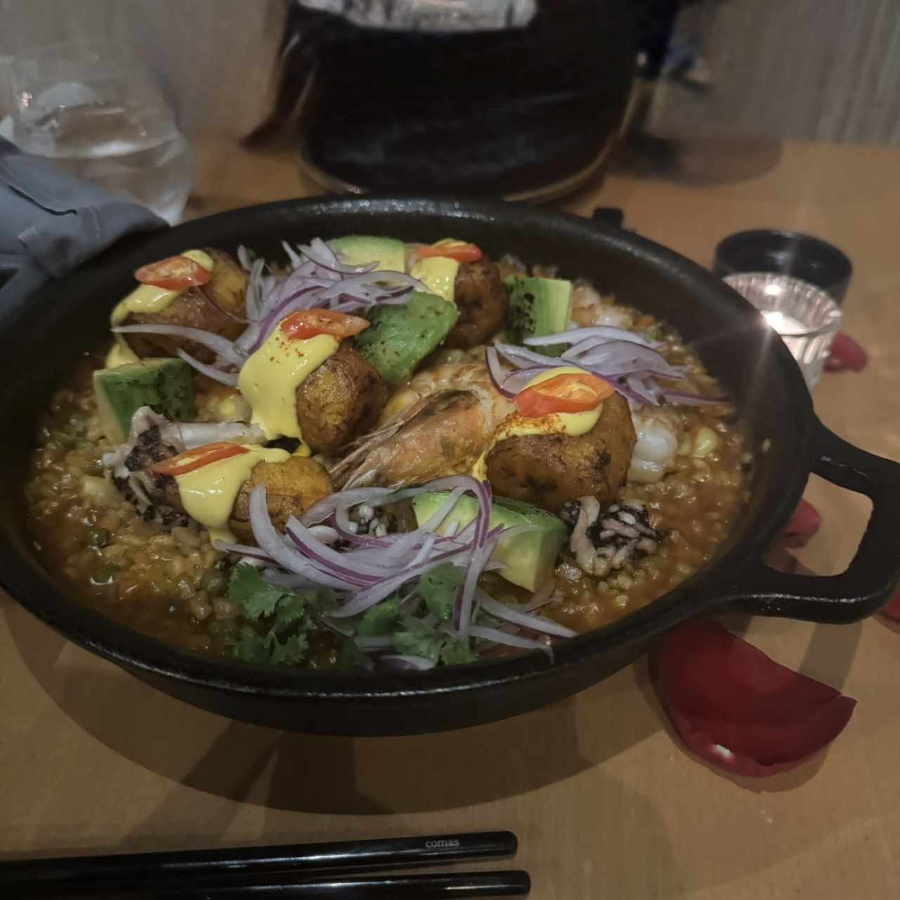 Arroz en Aderezo de Mariscos