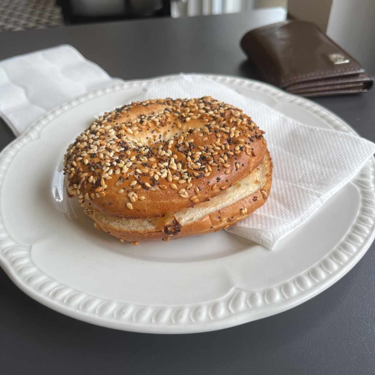 Salmon bagel