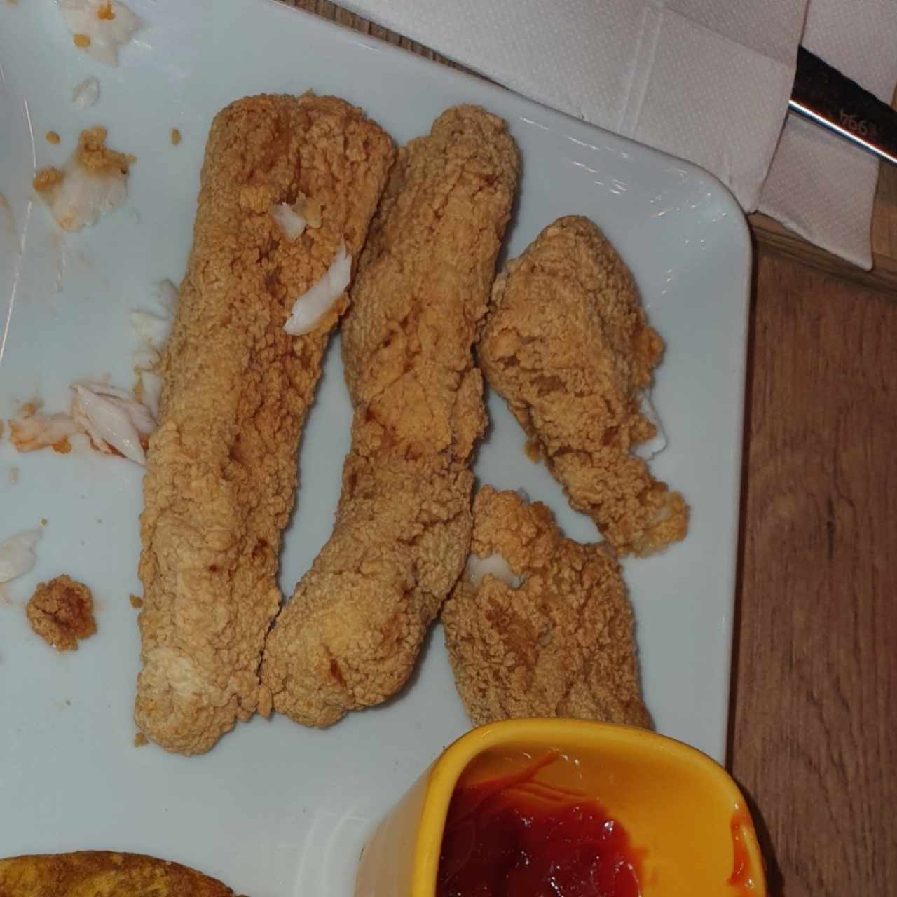 deditos de pescado GF los empanizan con maíz 😍😍