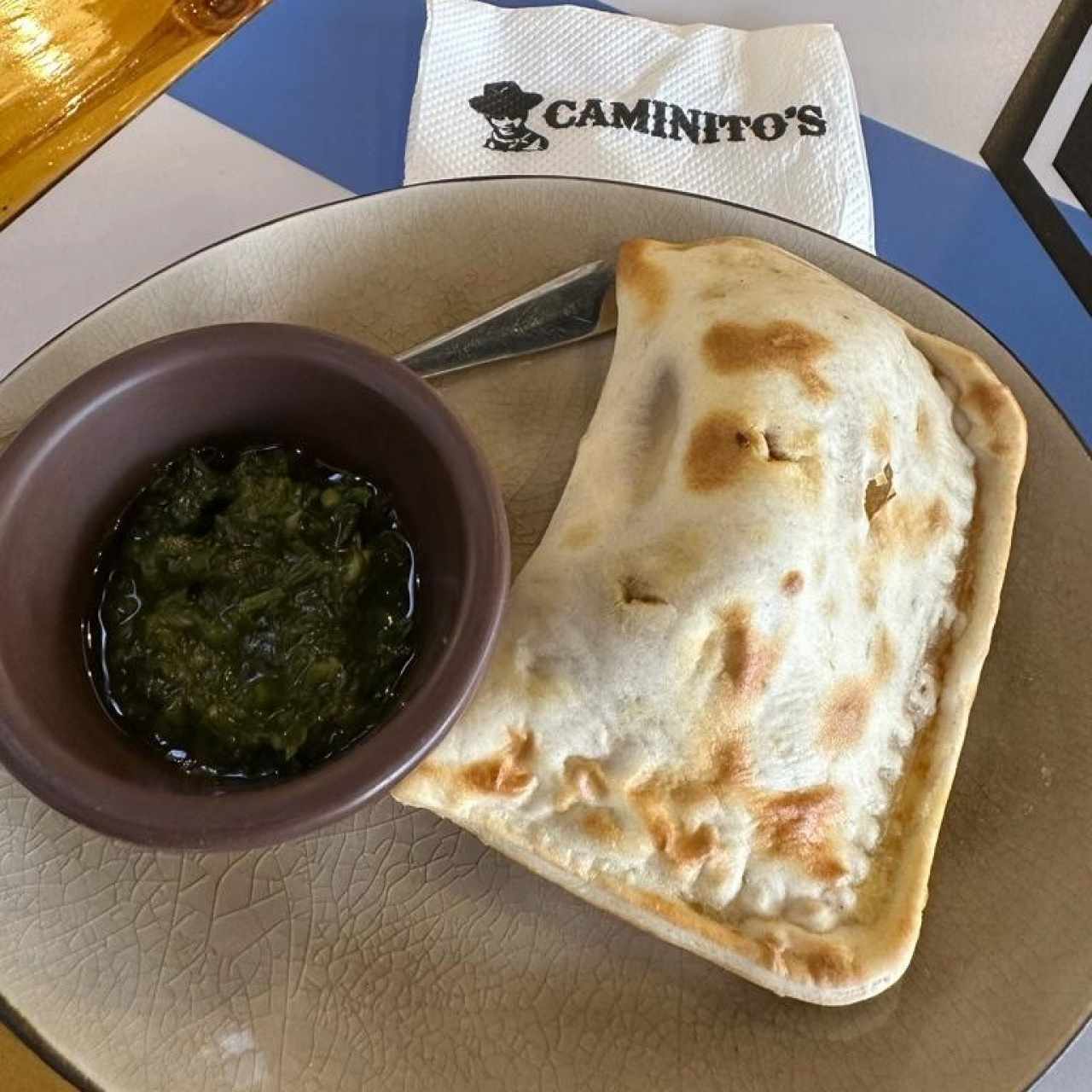 Enchilada con Salsa Chimichurri 