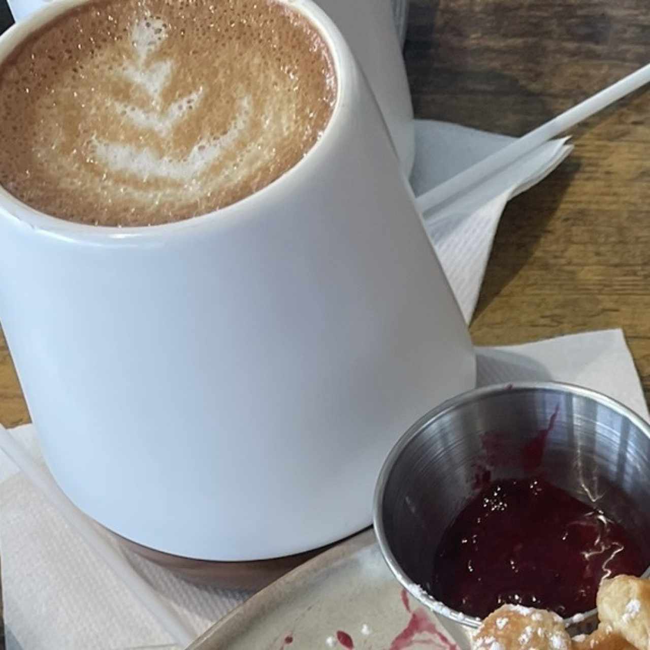 Capuccino con leche de almendras 