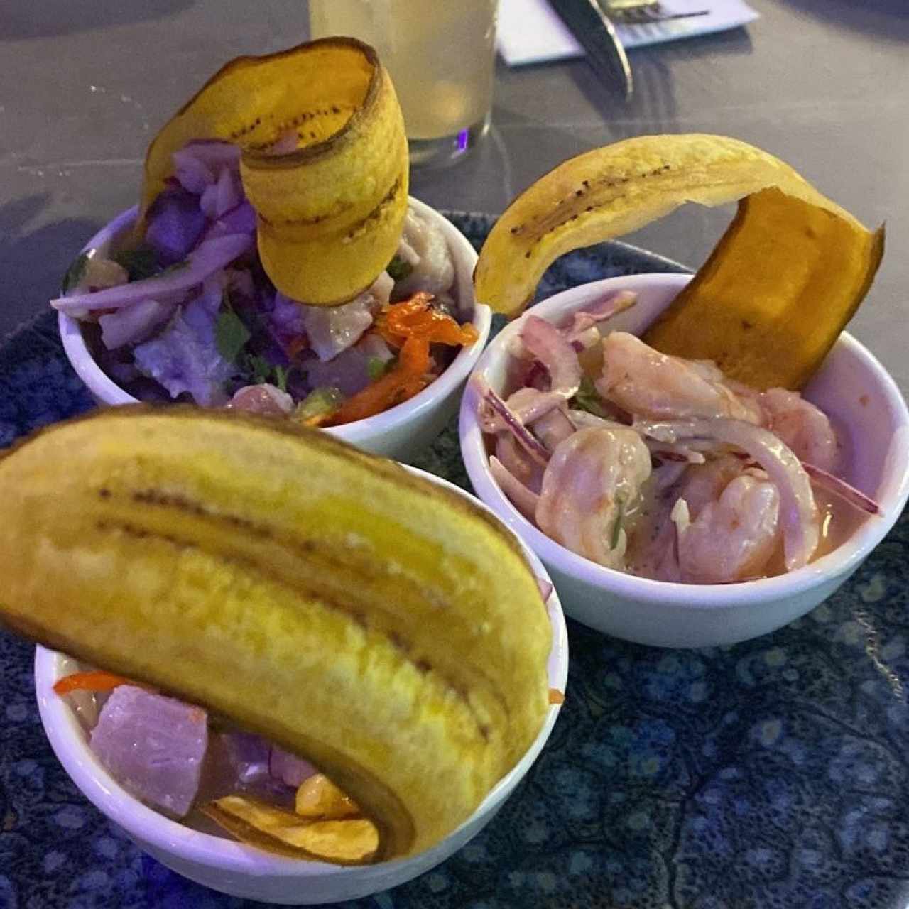 Trio de ceviches